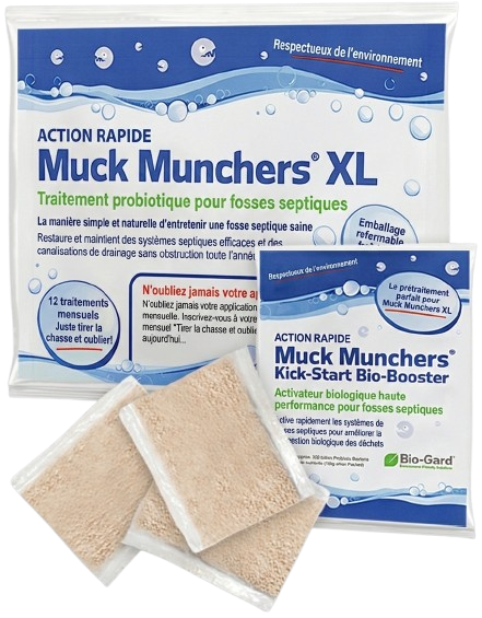 12 Sachets Muck Munchers + Booster de Démarrage Gratuit