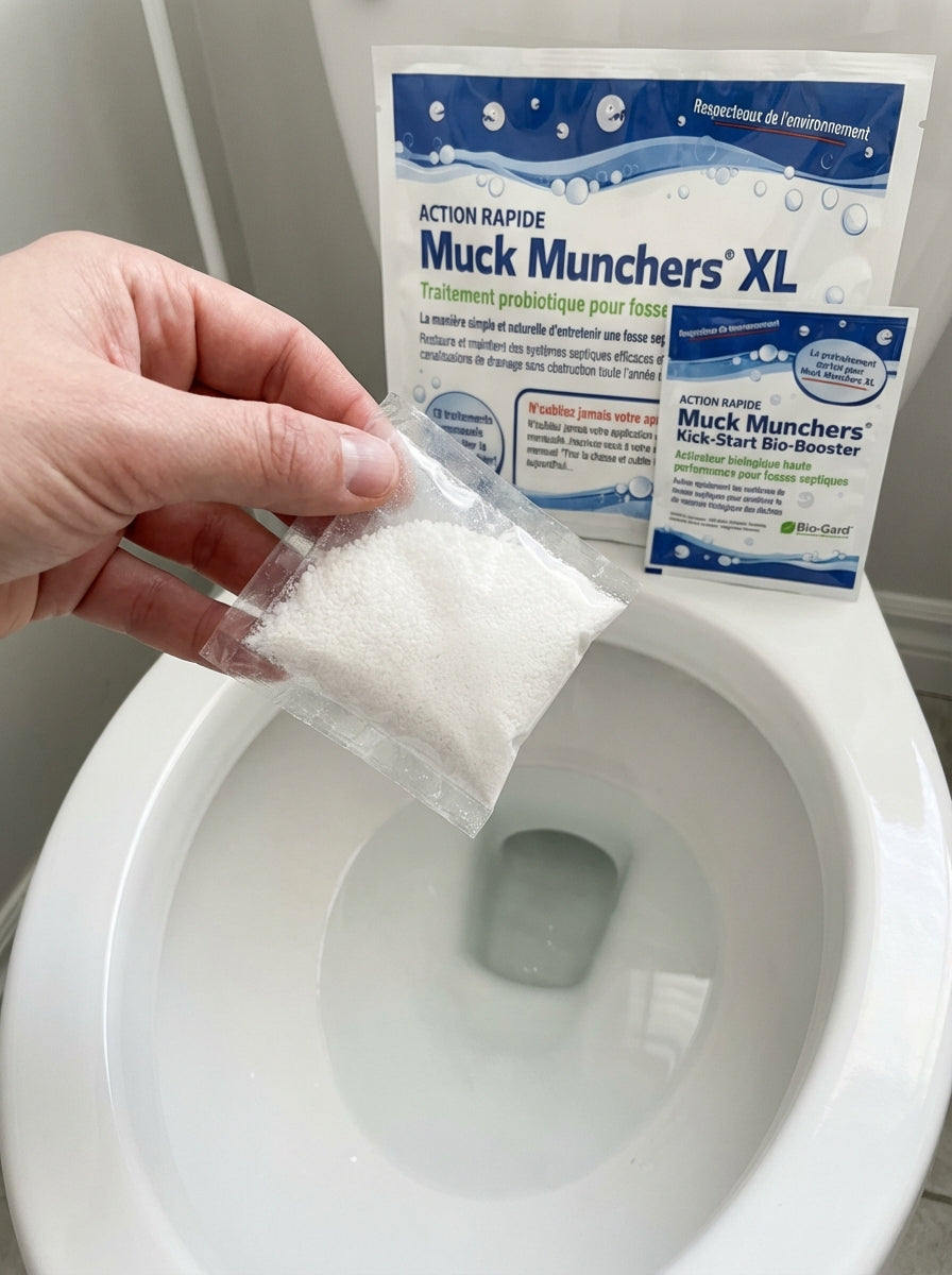 12 Sachets Muck Munchers + Booster de Démarrage Gratuit