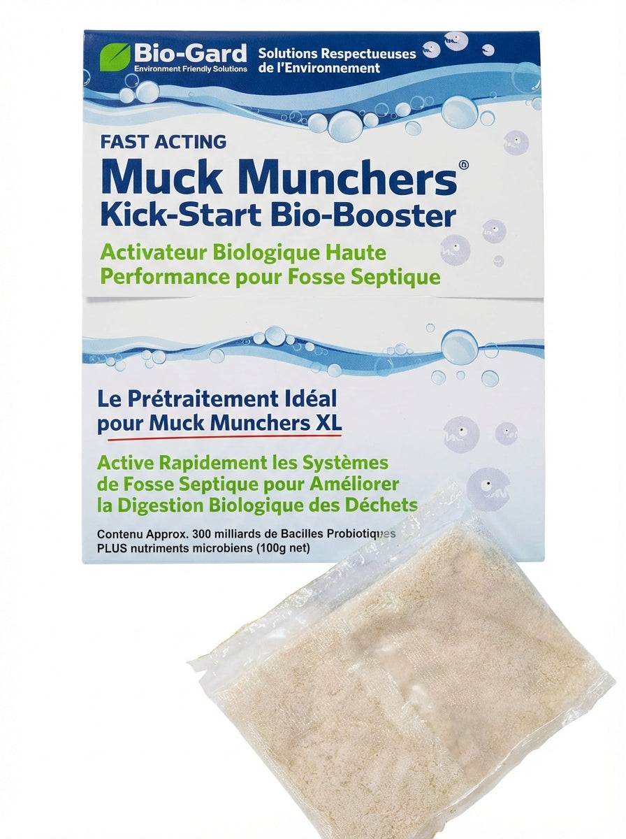 12 Sachets Muck Munchers + Booster de Démarrage Gratuit